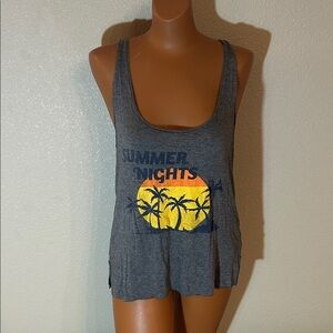 Gray Summer Vibes Tank Top